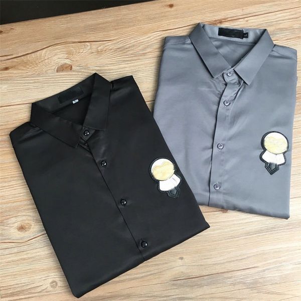 men's shirts fashion casual business social and cocktail shirt brand spring autumn slimming the most fashionable clothing, White;black
men's shirts fashion casual business social and cocktail shirt brand spring autumn slimming the most fashionable clothing, White;black