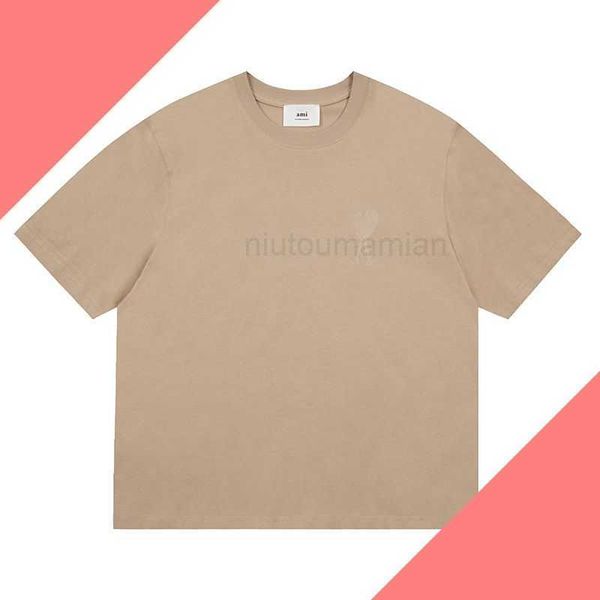 t shirts for men women amis approved quality short sleeved high macaron t-shirt candy series round neck loose fitting summer couples 1q47, White;black
t shirts for men women amis approved quality short sleeved high macaron t-shirt candy series round neck loose fitting summer couples 1q47, White;black