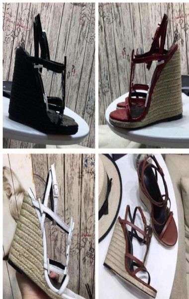 luxury designer tribute smooth leather heel wedge sandals straw sandals women sandals braided high heels gladiator sandal ank1766377, Black
luxury designer tribute smooth leather heel wedge sandals straw sandals women sandals braided high heels gladiator sandal ank1766377, Black