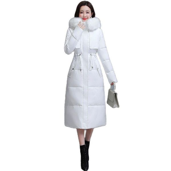 leather women winter hooded faux fur collar big pocket xlong windproof coat lady puffer jacket cotton padded parkas outwear overcoat, Black
leather women winter hooded faux fur collar big pocket xlong windproof coat lady puffer jacket cotton padded parkas outwear overcoat, Black