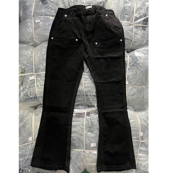 denim pants black high street washed men's and women's flare pants351g, Black;brown
denim pants black high street washed men's and women's flare pants351g, Black;brown