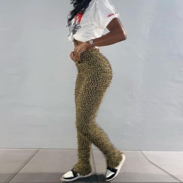 capris 2022 new casual leopard fur trousers fashion high waist sweatpants ladies street furry pants for women, Black;white
capris 2022 new casual leopard fur trousers fashion high waist sweatpants ladies street furry pants for women, Black;white