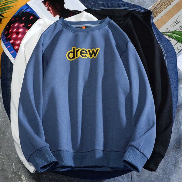 sweater drew mens hoodie 350g printed sweater with plush and thick round neck long sleeved mens womens casual couples pullover, Black
sweater drew mens hoodie 350g printed sweater with plush and thick round neck long sleeved mens womens casual couples pullover, Black