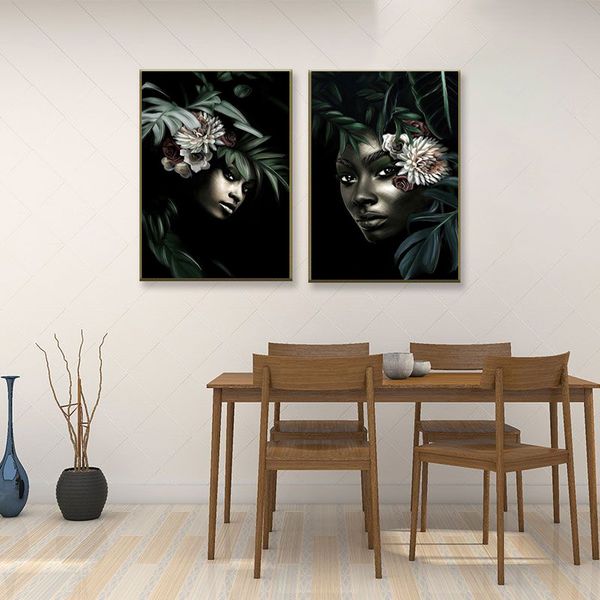 modern frican woman canvas oil painting character art poster and print wall art mural picture for living room home decoration
modern frican woman canvas oil painting character art poster and print wall art mural picture for living room home decoration