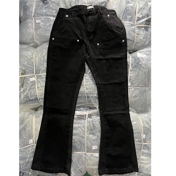 denim pants black high street washed men's and women's flare pants325t, Black;brown
denim pants black high street washed men's and women's flare pants325t, Black;brown