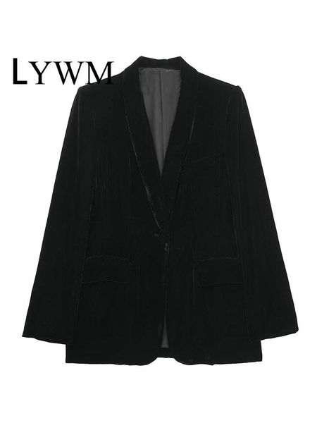 pants lywm women fashion with pockets velvet solid single button blazer vintage long sleeves notched neck female chic lady coats, White
pants lywm women fashion with pockets velvet solid single button blazer vintage long sleeves notched neck female chic lady coats, White