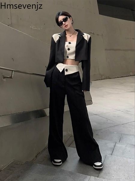 pants hmsevenjz black white suit blazer jacket crop casual pants 2 pcs set spring 2022 new girl ladies suits elegant chic
pants hmsevenjz black white suit blazer jacket crop casual pants 2 pcs set spring 2022 new girl ladies suits elegant chic