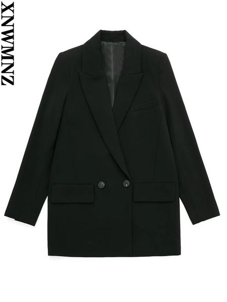 pants xnwmnz 2022 women fashion black double breasted blazer coat vintage long sleeve flap pockets female outerwear chic blazer, White
pants xnwmnz 2022 women fashion black double breasted blazer coat vintage long sleeve flap pockets female outerwear chic blazer, White