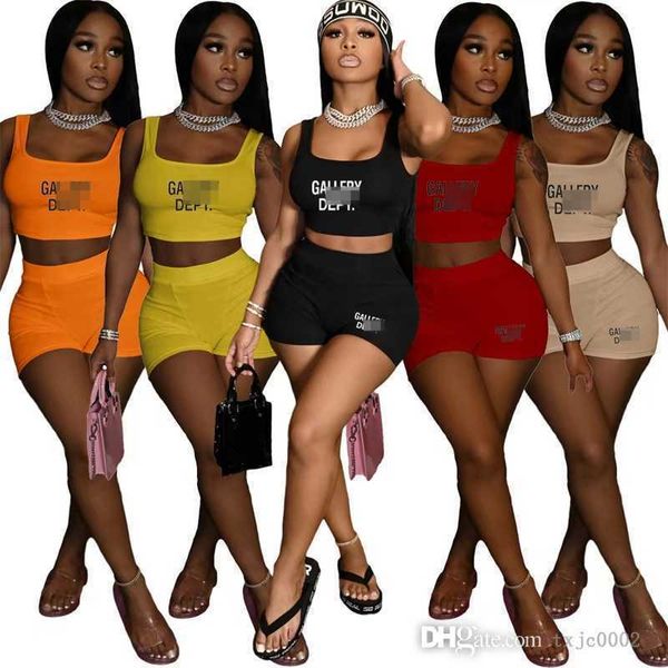 summer women tracksuits designer clothing yoga outfits slim letter printed tank and shorts casual sports 2 piece set, Gray
summer women tracksuits designer clothing yoga outfits slim letter printed tank and shorts casual sports 2 piece set, Gray