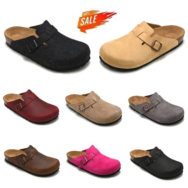2023 designer boston summer cork flat slippers fashion leather slide favourite beach sandals casual shoes clogs for women men arizona mayari, Black
2023 designer boston summer cork flat slippers fashion leather slide favourite beach sandals casual shoes clogs for women men arizona mayari, Black