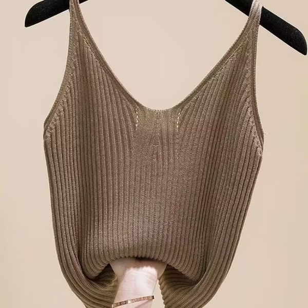 camisoles tanks casual knitted sleeveless camisole women summer camis new v-neck solid color sleeveless camis skinny for female 230420, Black;white
camisoles tanks casual knitted sleeveless camisole women summer camis new v-neck solid color sleeveless camis skinny for female 230420, Black;white