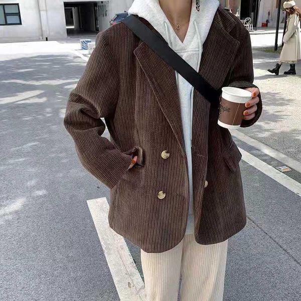 pants lucyever pink corduroy blazer women casual loose double breasted women's jackets 2021 autumn winter vintage coats female, White
pants lucyever pink corduroy blazer women casual loose double breasted women's jackets 2021 autumn winter vintage coats female, White