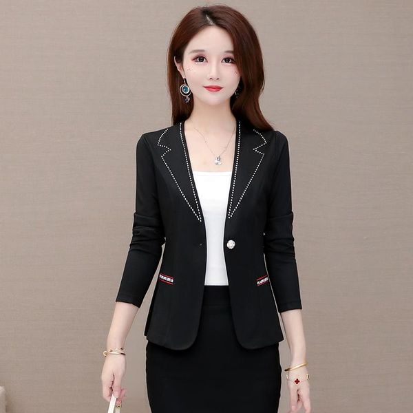 pants spring fashion women slim casual jacket long sleeve one button suit office lady work wear blazer coat, White
pants spring fashion women slim casual jacket long sleeve one button suit office lady work wear blazer coat, White