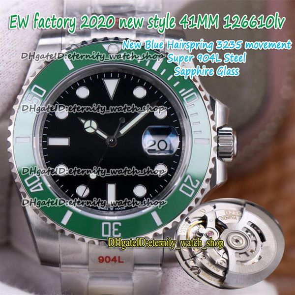 eternity 2020 ewf 41mm blue hairspring 904l steel strap a3235 automatic green ceramics bezel black dial 126610 mens watch sport wa272w, Slivery;brown
eternity 2020 ewf 41mm blue hairspring 904l steel strap a3235 automatic green ceramics bezel black dial 126610 mens watch sport wa272w, Slivery;brown