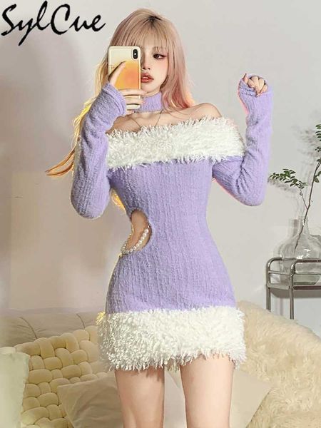 party dresses purple woolen autumn winter new trends bright beautiful slim warm mature charming feminine women's halterneck dress 23032, White;black
party dresses purple woolen autumn winter new trends bright beautiful slim warm mature charming feminine women's halterneck dress 23032, White;black