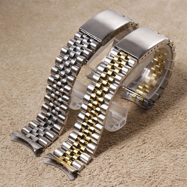 silver yellow gold stainless steel watch band bracelets curved end watchband for rolex watch 13mm 17mm 20mm306f, Black;brown
silver yellow gold stainless steel watch band bracelets curved end watchband for rolex watch 13mm 17mm 20mm306f, Black;brown