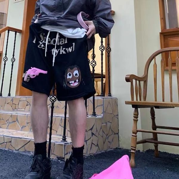 men's shorts hip hop street foam cartoon letter printing retro trend loose five point pants summer couple sweatpants men 230419, White;black
men's shorts hip hop street foam cartoon letter printing retro trend loose five point pants summer couple sweatpants men 230419, White;black