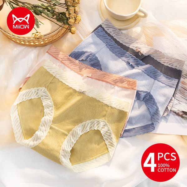 women's panties miiow 4pcs lace women's panties underwear pinhole breathable girls lingerie mid waist soft cotton underpants ladie, Black;pink
women's panties miiow 4pcs lace women's panties underwear pinhole breathable girls lingerie mid waist soft cotton underpants ladie, Black;pink