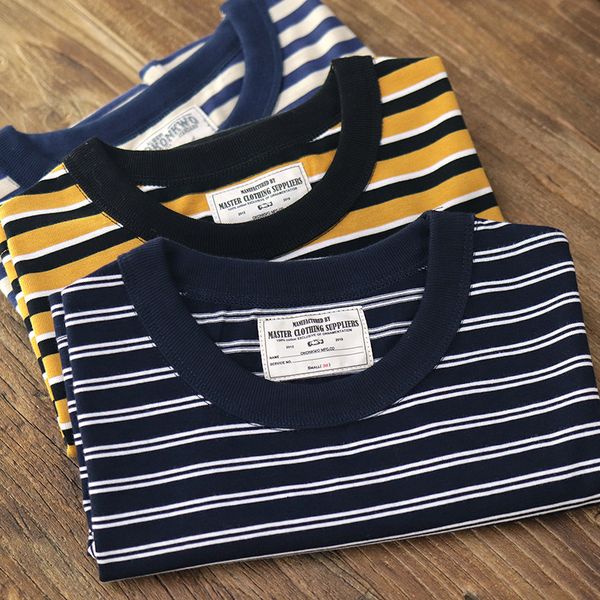 men s t shirts ok2133 summer japanese retro short sleeve striped t shirt fashion 100 cotton round neck washed old heavyweight 230420, White;black
men s t shirts ok2133 summer japanese retro short sleeve striped t shirt fashion 100 cotton round neck washed old heavyweight 230420, White;black