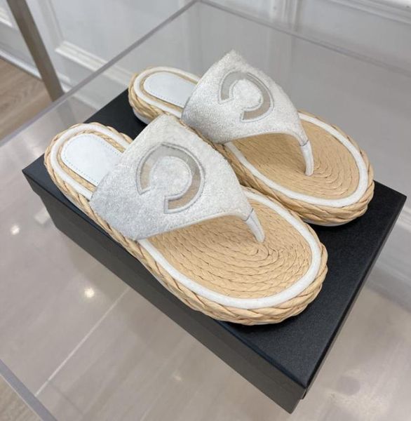 22ss white women shoes designer fisherman039s straw slippers luxury fashion towel upper sheepskin pad flats flip flops hemp rop9473473, Black
22ss white women shoes designer fisherman039s straw slippers luxury fashion towel upper sheepskin pad flats flip flops hemp rop9473473, Black
