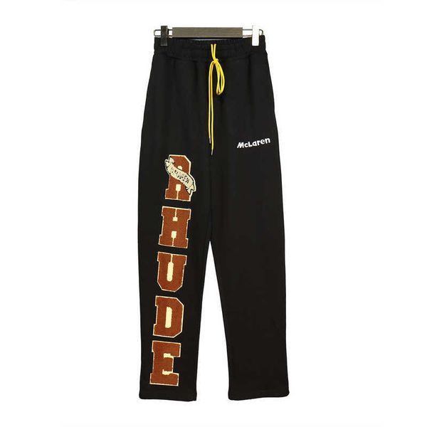 designer clothing pant rhude trend brand pants letter embroidered sports leisure hip shop loose trendy straight leg pants streetwear jogger, Black
designer clothing pant rhude trend brand pants letter embroidered sports leisure hip shop loose trendy straight leg pants streetwear jogger, Black