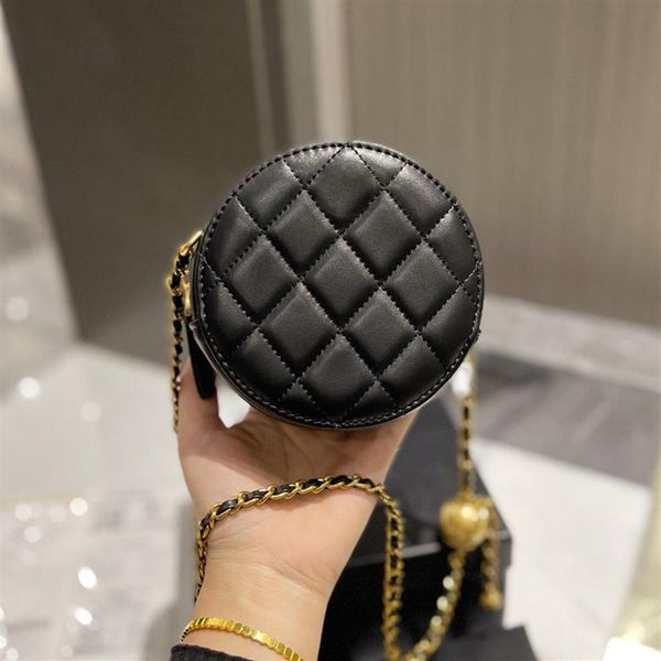 womens classic quilted round circle vanity bags black grey pink white solid color with gold crush ball crossbody shoulder cosmetic216s
womens classic quilted round circle vanity bags black grey pink white solid color with gold crush ball crossbody shoulder cosmetic216s