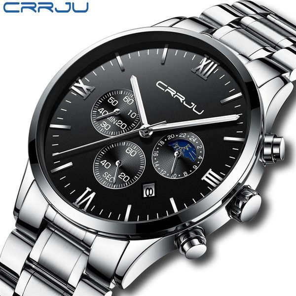 relogio masculino crrju men luxury full steel watches fashion sport quartz military dress watch male luminous waterproof clock255u, Slivery;brown
relogio masculino crrju men luxury full steel watches fashion sport quartz military dress watch male luminous waterproof clock255u, Slivery;brown