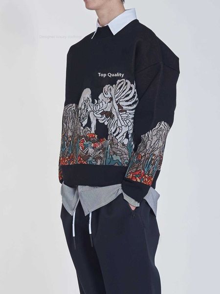 mens ethnic print clothing sweater crew next mans and womens classic embroidry ssweater knit cotton leisure warmth skeleton jumpe, White;black
mens ethnic print clothing sweater crew next mans and womens classic embroidry ssweater knit cotton leisure warmth skeleton jumpe, White;black