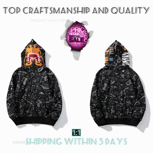 mens hoodies craftsmanship shark pullover tie dye hoodie designer jacket tiger full zip color sweatshirt luminous fashion cobranding camoufl, Black
mens hoodies craftsmanship shark pullover tie dye hoodie designer jacket tiger full zip color sweatshirt luminous fashion cobranding camoufl, Black