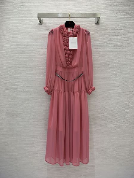 street style dresses 2023 summer autumn o neck long sleeve fashion milan runway dress designer brand same style womens 0420-4, Black;pink
street style dresses 2023 summer autumn o neck long sleeve fashion milan runway dress designer brand same style womens 0420-4, Black;pink