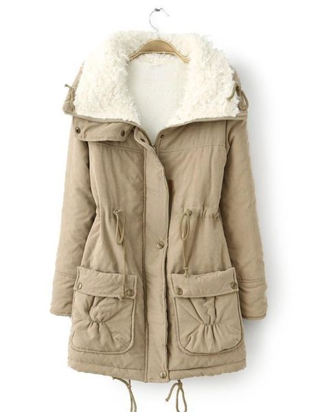 leather coats woman winter 2022 parkas solid color pocket drawstring imitation lambswool padded tooling warm cotton coat overcoat, Black
leather coats woman winter 2022 parkas solid color pocket drawstring imitation lambswool padded tooling warm cotton coat overcoat, Black