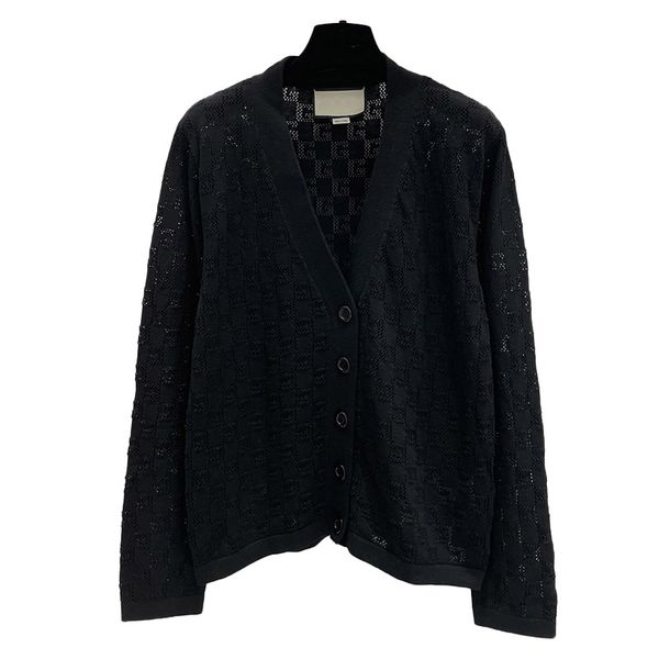 women's knits & tees lace sleeve double-breasted horizontal strip black and white color matching ragged air cardigan hollowed out
women's knits & tees lace sleeve double-breasted horizontal strip black and white color matching ragged air cardigan hollowed out