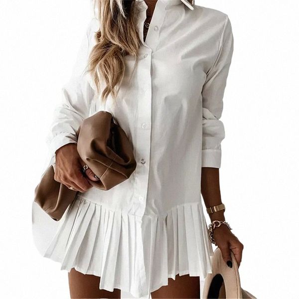 casual dresses woman solid color shirt dress lapel long sleeve pleated singlebreasted mini dress female ladies spring onepiece clothing 2302, Black;gray
casual dresses woman solid color shirt dress lapel long sleeve pleated singlebreasted mini dress female ladies spring onepiece clothing 2302, Black;gray