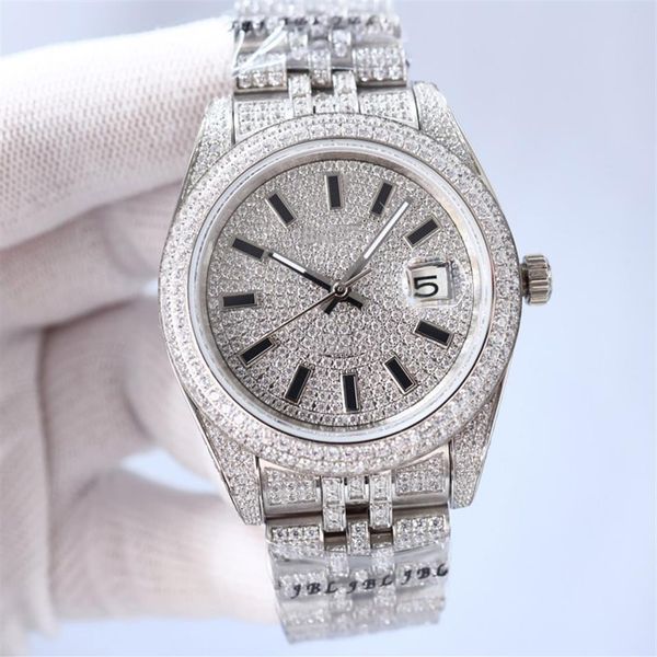 full diamond mens watch automatic mechanical watches 41mm silver strap stainless steel for men life waterproof wristwatch fashion 271n, Slivery;brown
full diamond mens watch automatic mechanical watches 41mm silver strap stainless steel for men life waterproof wristwatch fashion 271n, Slivery;brown