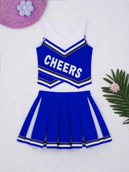 cheerleading kids girls cheerleading uniform cheerleader costume v neck sleeveless letters cheers print vest and pleated skirt set outfit 23
cheerleading kids girls cheerleading uniform cheerleader costume v neck sleeveless letters cheers print vest and pleated skirt set outfit 23