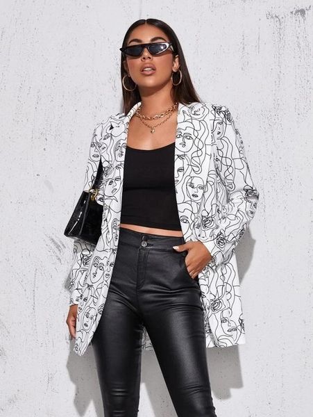 pants indie print blazer women single button long sleeve suit 2021 office lady business suit commute multicolor blazers casual jacket, White
pants indie print blazer women single button long sleeve suit 2021 office lady business suit commute multicolor blazers casual jacket, White