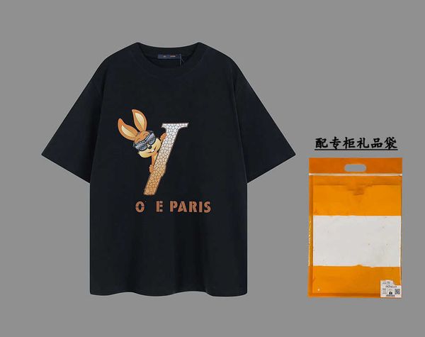 2023 summer leisure new famous designer women's t-shirt men's and printed loose round neck short sleeve cotton top, White
2023 summer leisure new famous designer women's t-shirt men's and printed loose round neck short sleeve cotton top, White
