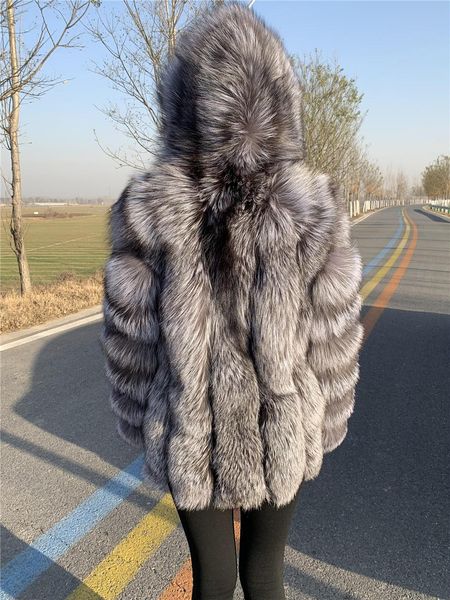 fur genuine silver fox fur coat women winter luxury female natural red fox fur jacket long sleeve real silver fox fur coat with hood, Black
fur genuine silver fox fur coat women winter luxury female natural red fox fur jacket long sleeve real silver fox fur coat with hood, Black