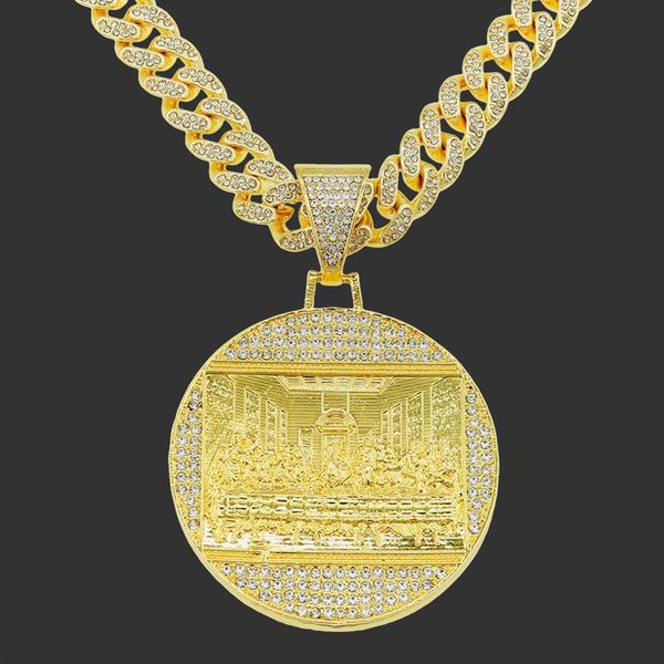last supper pendant big jesus iced out bling zircon gold color charm necklace fashion for men father's day gift hip hop jewel276s, Silver
last supper pendant big jesus iced out bling zircon gold color charm necklace fashion for men father's day gift hip hop jewel276s, Silver