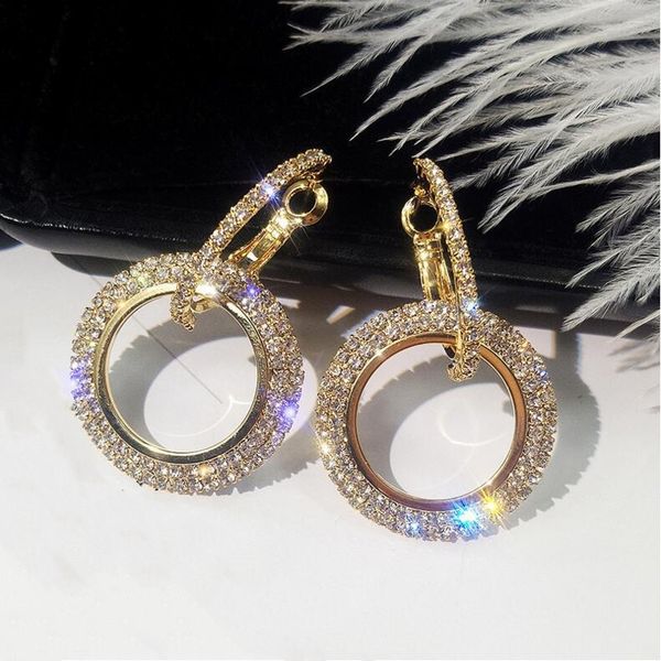 women bling studs hoops double circle drop earrings gift rose gold silver fashion elegant design crystal rhinestone dangle iced out 9225 sil, Golden;silver
women bling studs hoops double circle drop earrings gift rose gold silver fashion elegant design crystal rhinestone dangle iced out 9225 sil, Golden;silver
