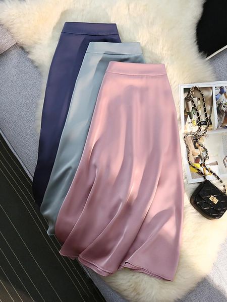 capris syiwidii midi satin skirts womens 2022 summer elastic band a line luxury korean fashion solid simple silk skirt, Black;white
capris syiwidii midi satin skirts womens 2022 summer elastic band a line luxury korean fashion solid simple silk skirt, Black;white