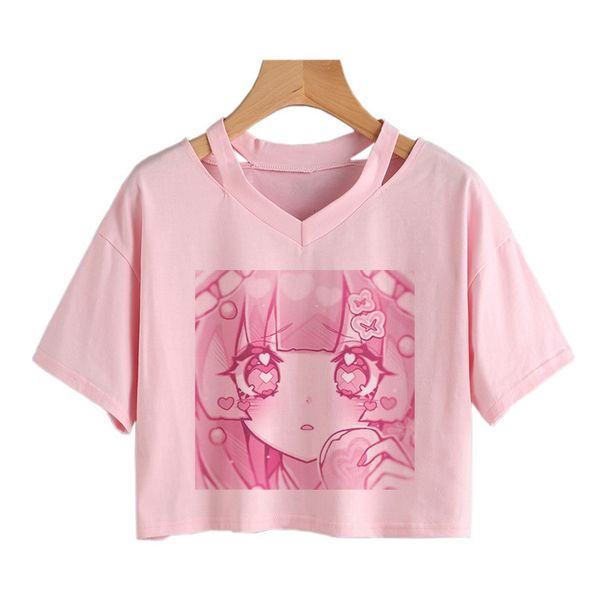 women s t shirt women fashion cute clothes kawaii print tee punk short sleeve casual loose pink anime graphic v neck crop streetwear 230420, White
women s t shirt women fashion cute clothes kawaii print tee punk short sleeve casual loose pink anime graphic v neck crop streetwear 230420, White