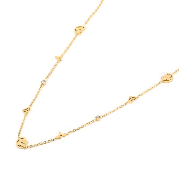 classic design clover pendant necklace gold plated stainless steel bracelet for gift, Silver
classic design clover pendant necklace gold plated stainless steel bracelet for gift, Silver