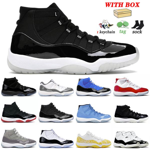 25th anniversary jubilee 11s basketball shoes jumpman 11 for men women gamma blue cement grey cherry bred concord cool grey cement dmp train, White;red
25th anniversary jubilee 11s basketball shoes jumpman 11 for men women gamma blue cement grey cherry bred concord cool grey cement dmp train, White;red