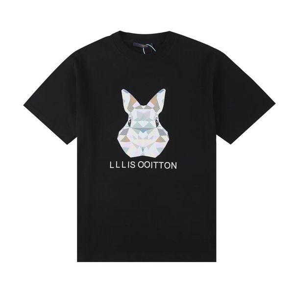 high-quality designer t-shirt 2023 summer color three-dimensional rabbit print t-shirt lovers fashion casual blouse, White;black
high-quality designer t-shirt 2023 summer color three-dimensional rabbit print t-shirt lovers fashion casual blouse, White;black