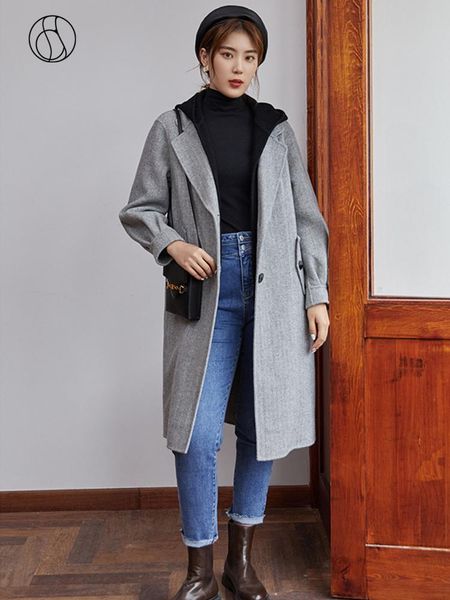 fur dushu hooded long wool blend coat women casual streetwear cashmere winter coat female vitnage oversized jacket 2020, Black
fur dushu hooded long wool blend coat women casual streetwear cashmere winter coat female vitnage oversized jacket 2020, Black