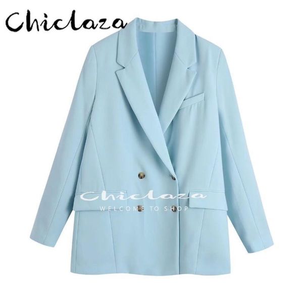 pants chiclaza 2022 spring autumn women fashion solid color double breasted blazer coat female casual long sleeve jacket outwear, White
pants chiclaza 2022 spring autumn women fashion solid color double breasted blazer coat female casual long sleeve jacket outwear, White