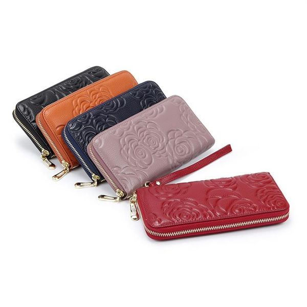woman clutch wallet fashion embossed rose flower mulit functional genuine leather zipper soft wallet for iphone 12 detachable wris312h, Red;black
woman clutch wallet fashion embossed rose flower mulit functional genuine leather zipper soft wallet for iphone 12 detachable wris312h, Red;black