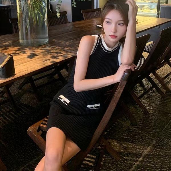 two piece dress designer knitted sets elegant bodycon women mini skirt suits tank slim oneck summer vest korean casual knitwear n415 pbzj, White
two piece dress designer knitted sets elegant bodycon women mini skirt suits tank slim oneck summer vest korean casual knitwear n415 pbzj, White
