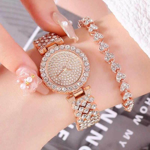 wristwatches 2pcs luxury women rose gold watch fashion ladies quartz diamond wristwatch elegant female bracelet watches set reloj mujer w042, Slivery;brown
wristwatches 2pcs luxury women rose gold watch fashion ladies quartz diamond wristwatch elegant female bracelet watches set reloj mujer w042, Slivery;brown